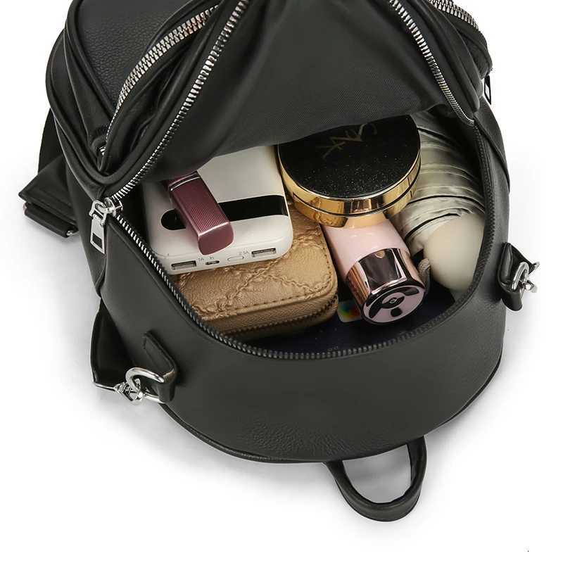 Multi Functional Female Backpack High Quality Leather Mochilas Luxurious Womens Designer Brand Backpacks Travel Bagpack SacW251113