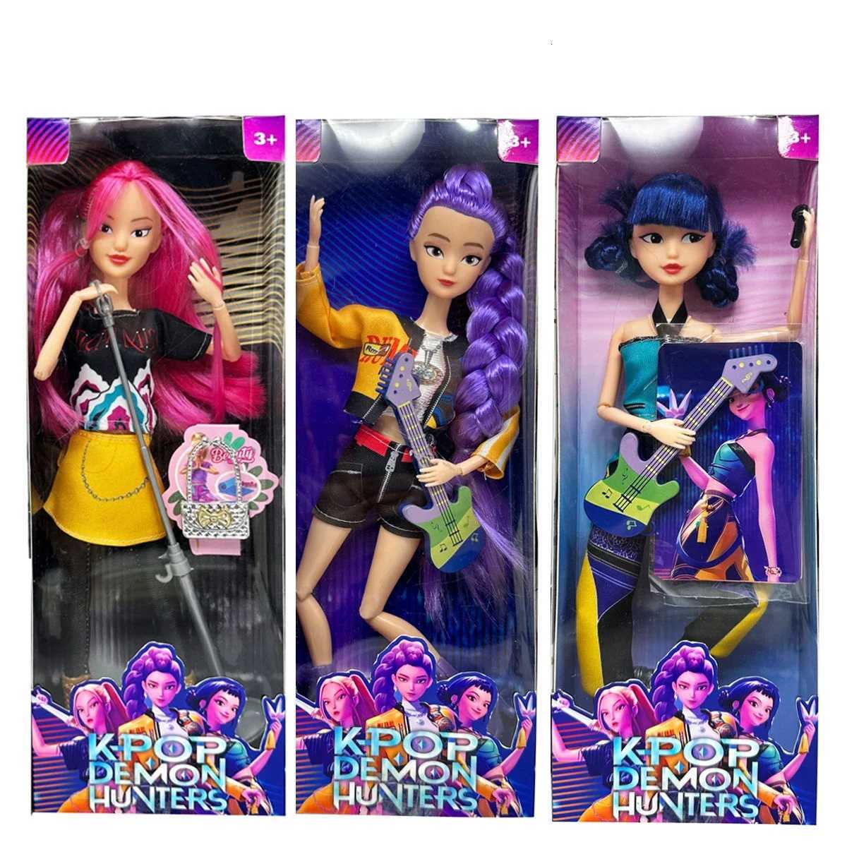 2026anime k pop Demon hunters Witch Hunter Group High appearance Glue doll Girls heart Decorative doll Holiday Gifts Z251110