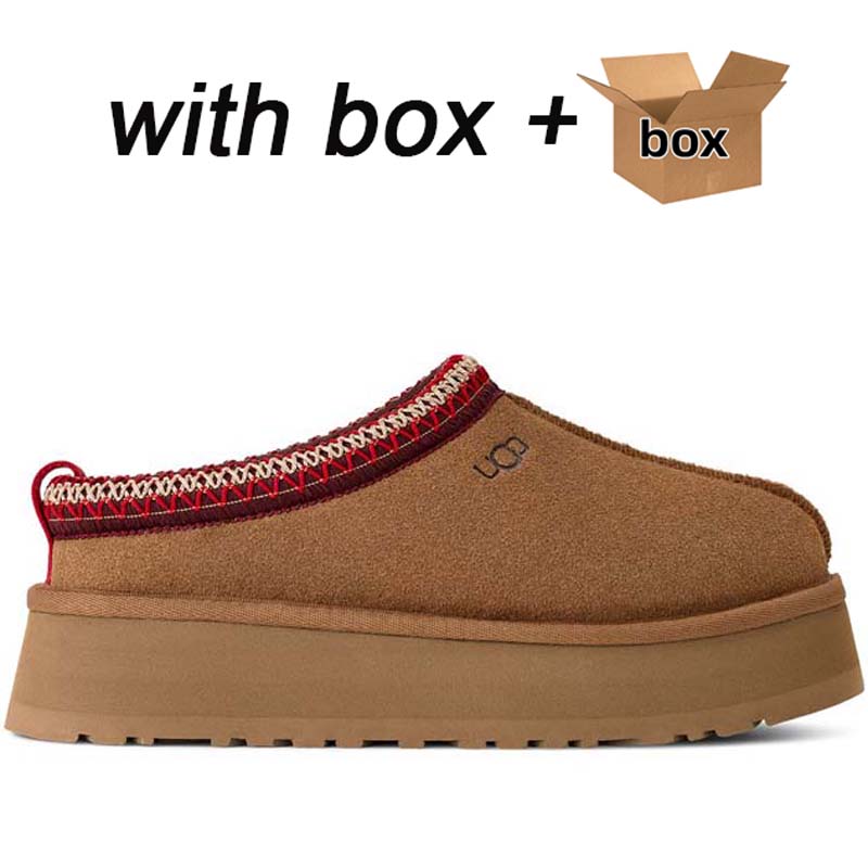 Designer Slippers luggage Snow boots Tasman slippers Classic Ultra Mini Micro Platform Short Women Men Fur Sheepskin Tasman Tazz Chestnut Sand Mustard Seed Boot888