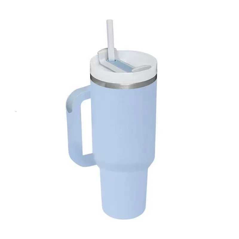 Stainless Steel Insulated Tumbler With Handle and Straw Lid Insulated Cup Reusable Water Bottle Travel Mug Gifts Leak-Proof C251114