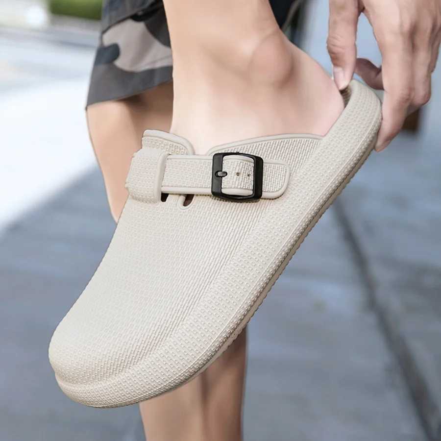 Summer beach slider mens 2025 summer mens outdoor slider mens casual half shoe W250414