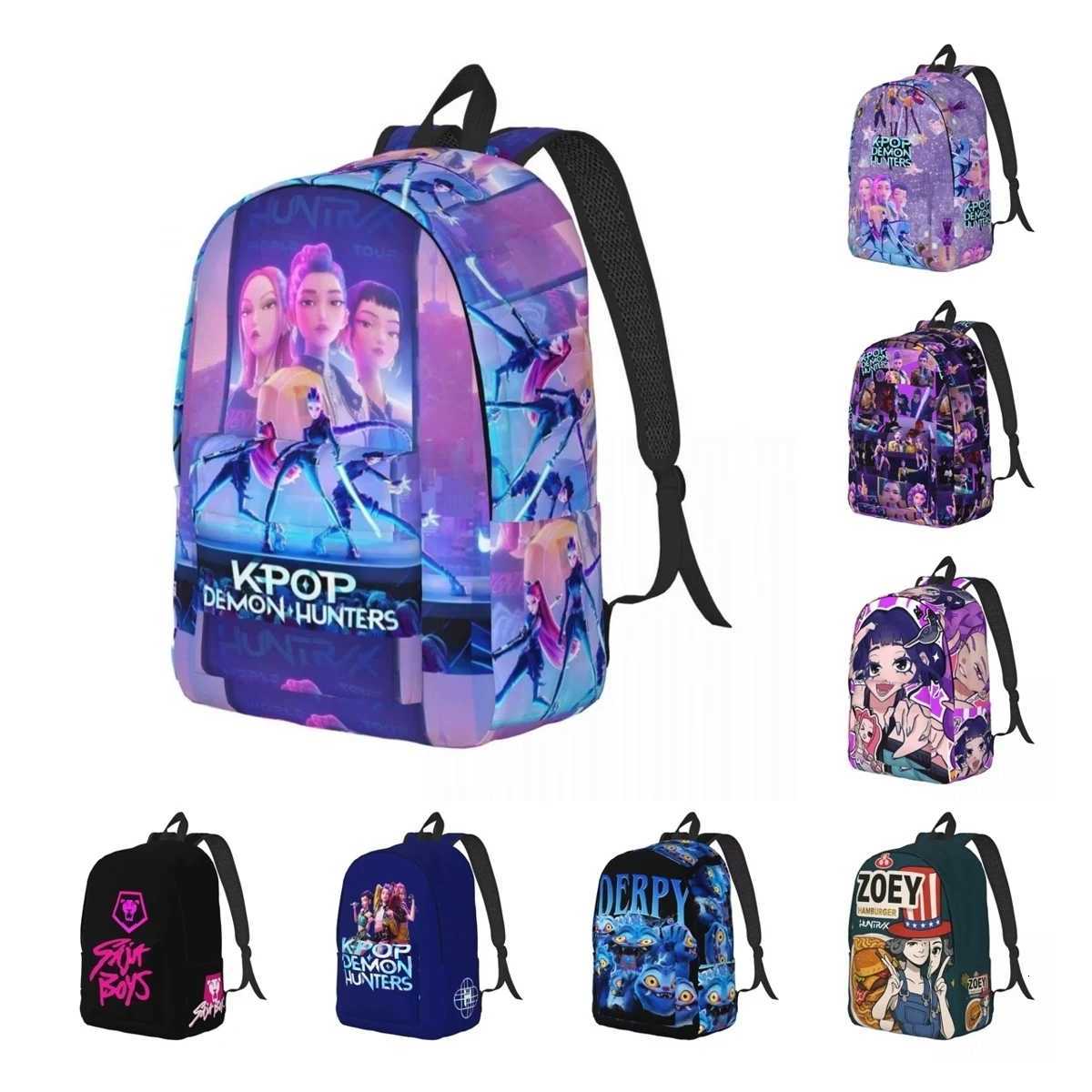 Huntrix Zoey Rumi Mira Backpack for Men Women Cool High School Business Daypack KPop Demon Hunters Laptop Shoulder BagW251113