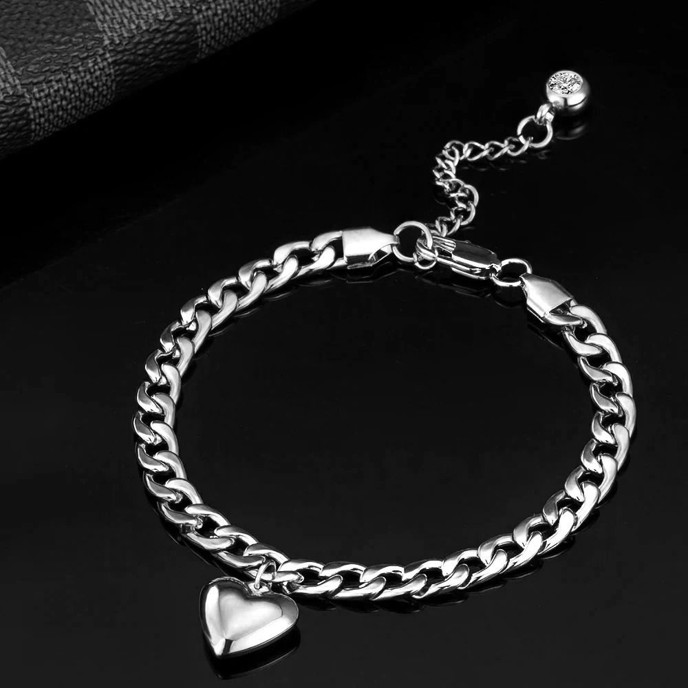 Womens ankle bracelet silver stainless steel Cuban chain ankle bracelet summer fashion leg chain beach ankle bracelet 250408