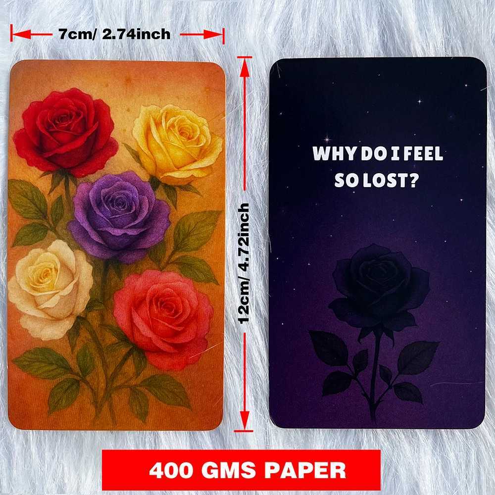 Loving You Hurts Oracle Cards 80 Cards of Love A Set of Cards in Five Colors Flower Oracle Deck Emotion Tarot Cards C251114