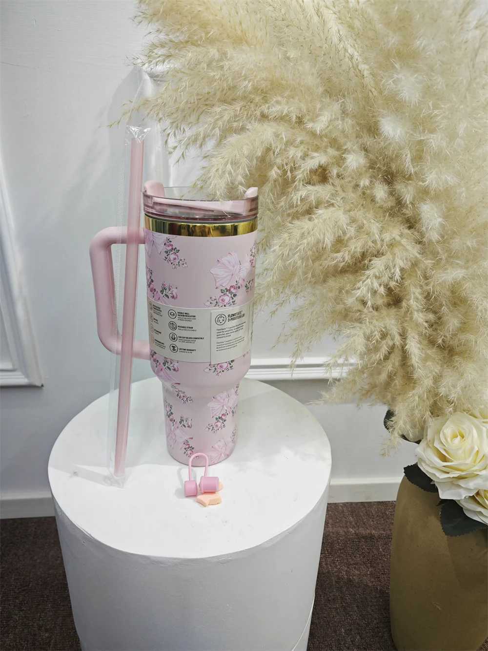 2025 Real Pictures Tumblers With Handle Car Mugs Insulated Tumbler With Lids Straw Stainless Steel Coffee Tumbler Termos Cups C251114