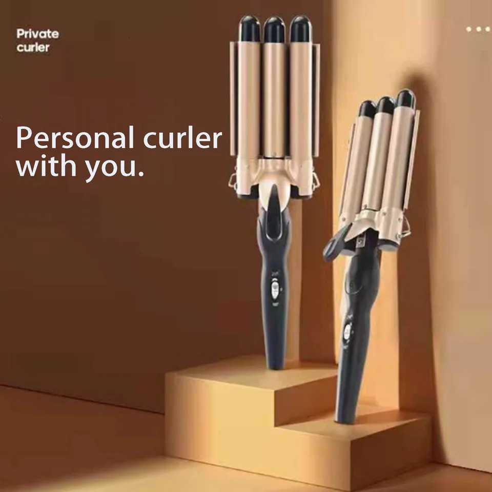 Professional hair perm curling iron ceramic triple barrel wave curly hair special hair styling tool hair care and stylingT251114