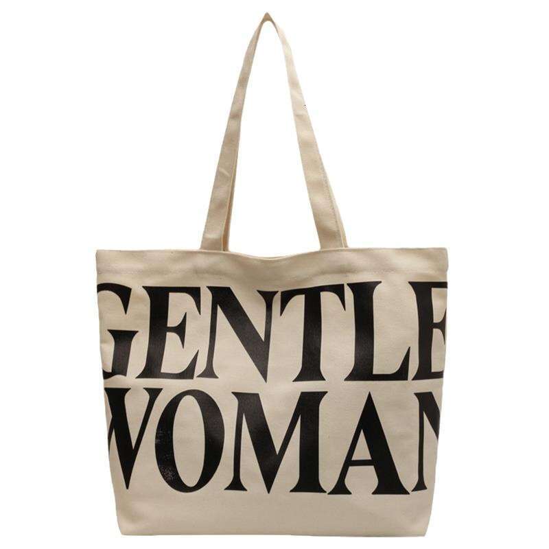 designer bag Large capacity letter canvas women's summer new internet celebrity fashion one shoulder tote for outdoor shopping bag