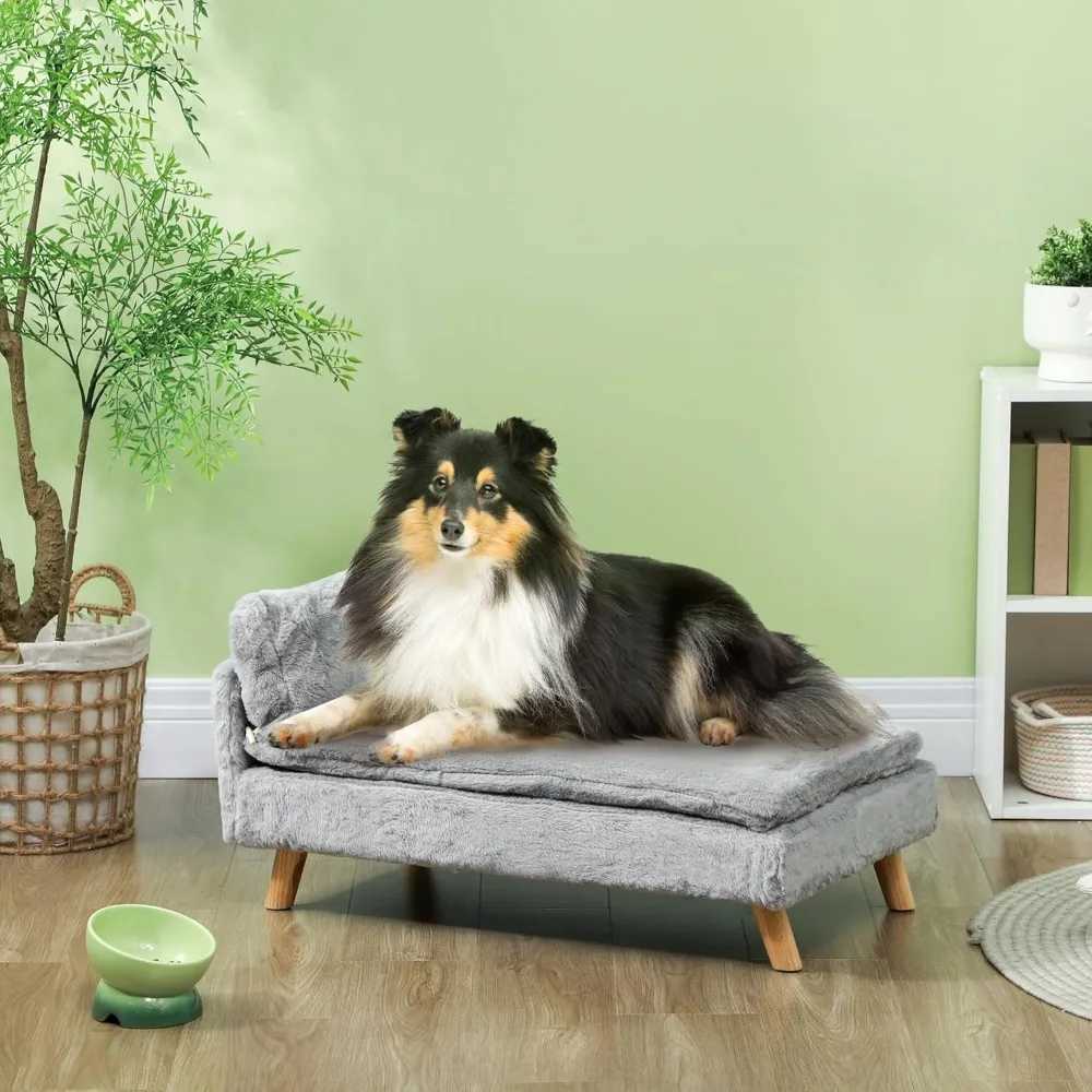 Dog sofa bed elevator pet sofa with foam pad soft removable and washable cover with anti-skid foot pad cat sofa X250412