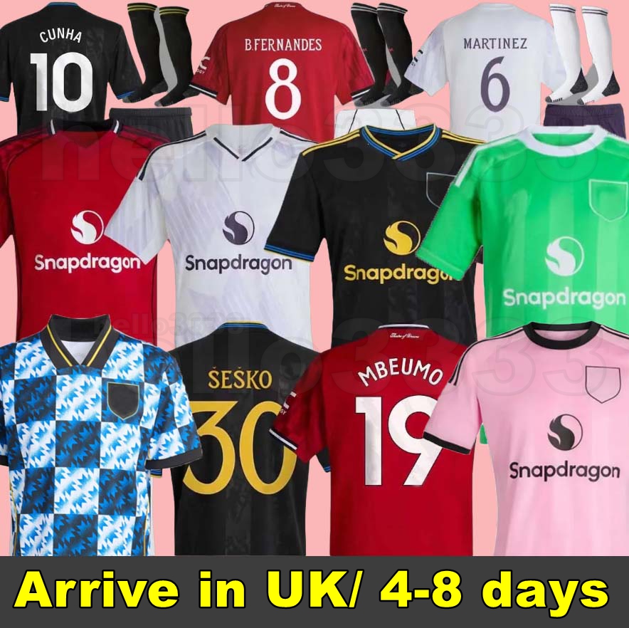 2025 DE LIGT HOJLUND MAINOO MOUNT football shirt Soccer Jersey Pre match Stone Roses MARTINEZ CASEMIRO B. FERNANDES 24 25 26 kit kids YORO AMAD CUNHA MBEUMO SESKO