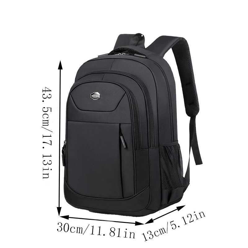 Mens double shoulder bag computer backpack travel business trip commuting tourism schoolbag student backpackW251113