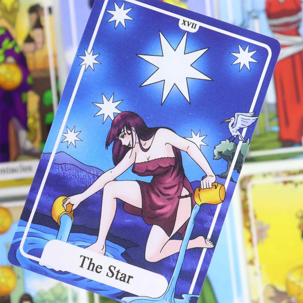 Kawaii Waite Tarot Deck 78 Pcs Cute Tarot Cards 1036cm C251114