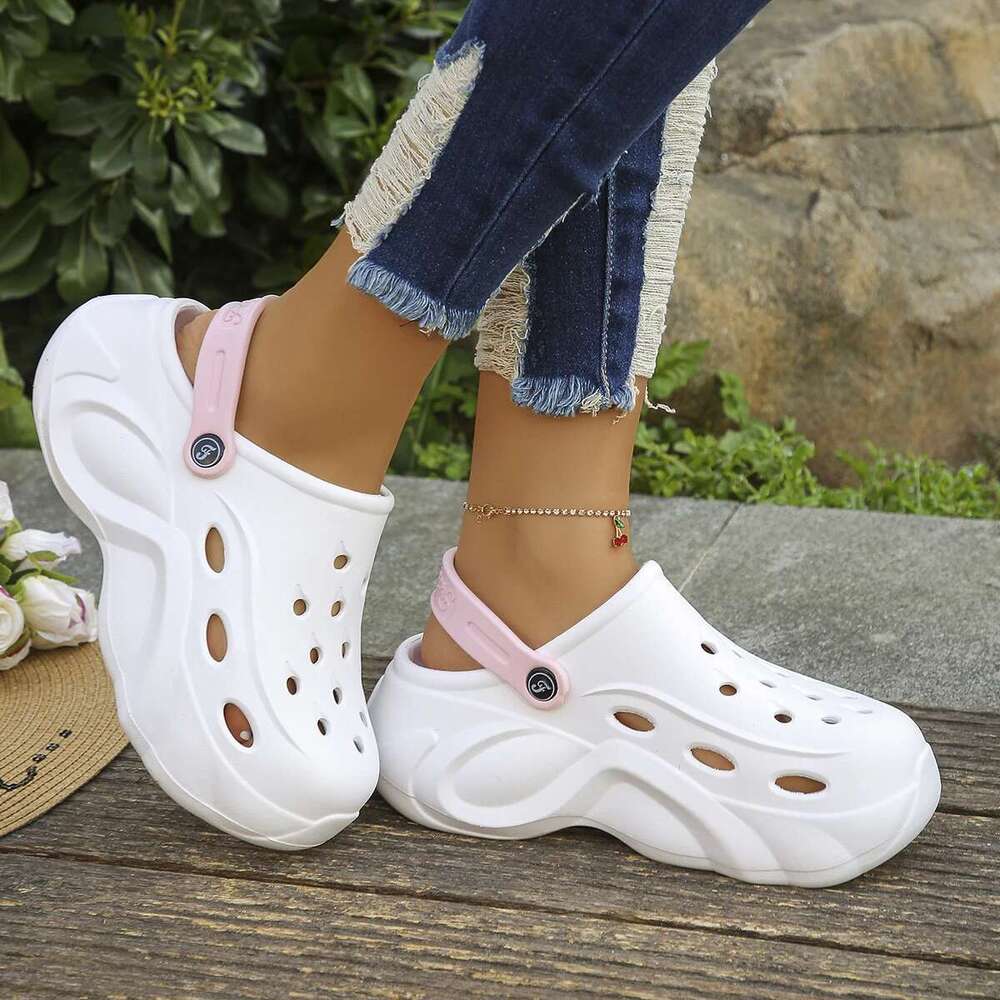 Women's Fashion Chunky Platform Sandals 2024 Summer Thick Sole eva Clogs Garden hot Shoes for Women hot Outdoor Non Slip Beach Slippers
