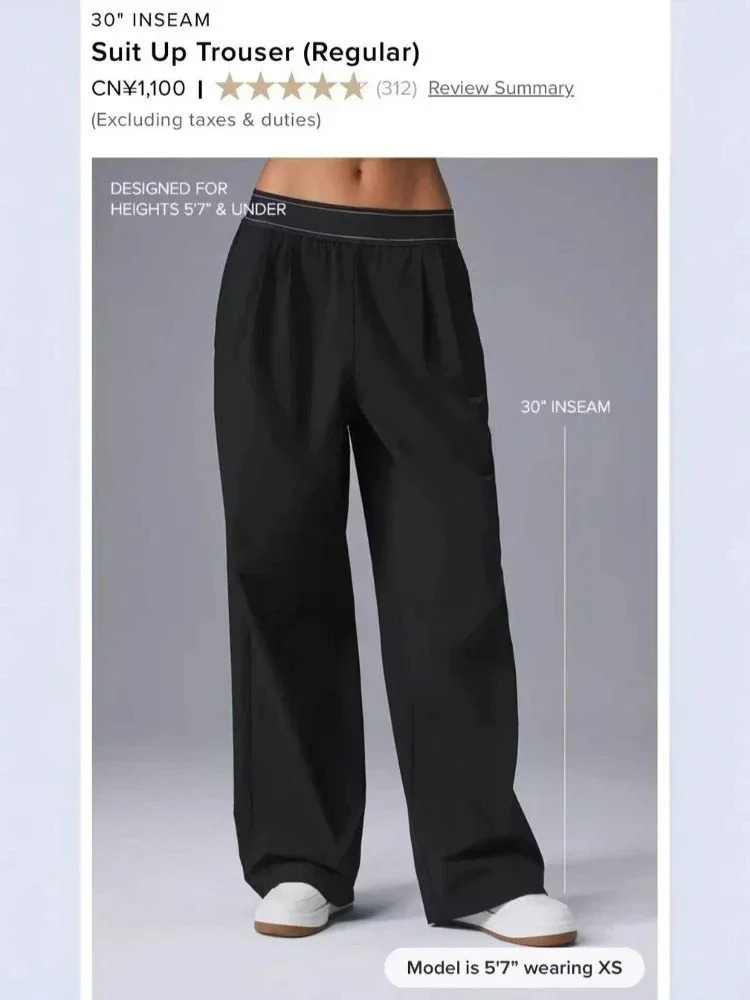 High Waist Women Clothing Yoga Casual Straight Casual Pants Sports Fitness 251110