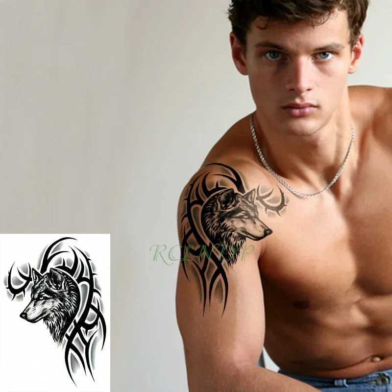 Waterproof Temporary Tattoo Stickers Cool Eagle Wing Angel Fake Flash Tattoo Lucifer Abdominal Arm Tattoo Girl ManXJ25414
