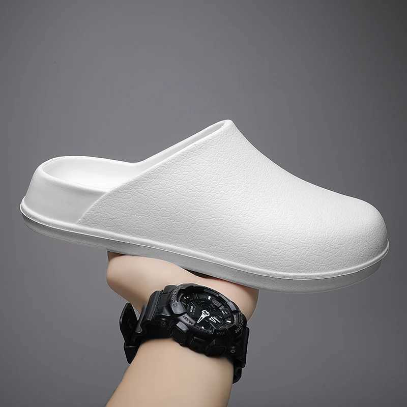 Summer couple sandals light EVA indoor mens casual home mule outdoor beach smooth womens semi-trailer chef shoes W250414