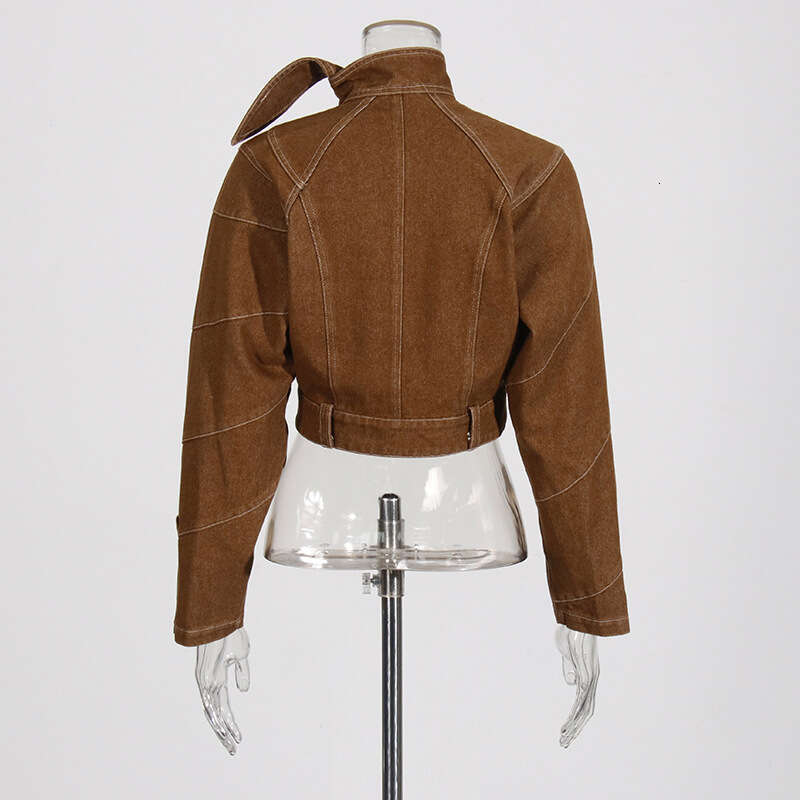 Designer Chic Women's Coordinate Outfit - Laced Short Jacket & Classic Fit Straight Pant Combo