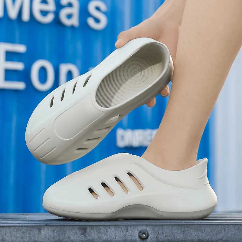 The trend of new Baotou sliders with thick bottoms for casual beach couples and full sport sliders in the spring of 2025 W250414