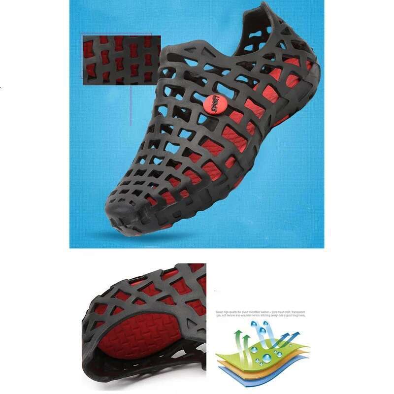 Summer Men hot Breathable Beach Sandals NEW Upstream Water Women's Quick-drying Hollow Slippers Aqua Shoes