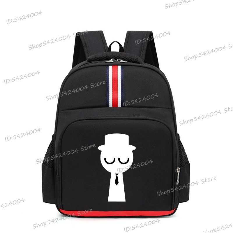 Boys Girls Funny Game Sprunki Backpack 3D Figure Cartoon Bookbag Horror Game Sprunki Shouders Bag Kindergarten Sprunki BagpackW251113
