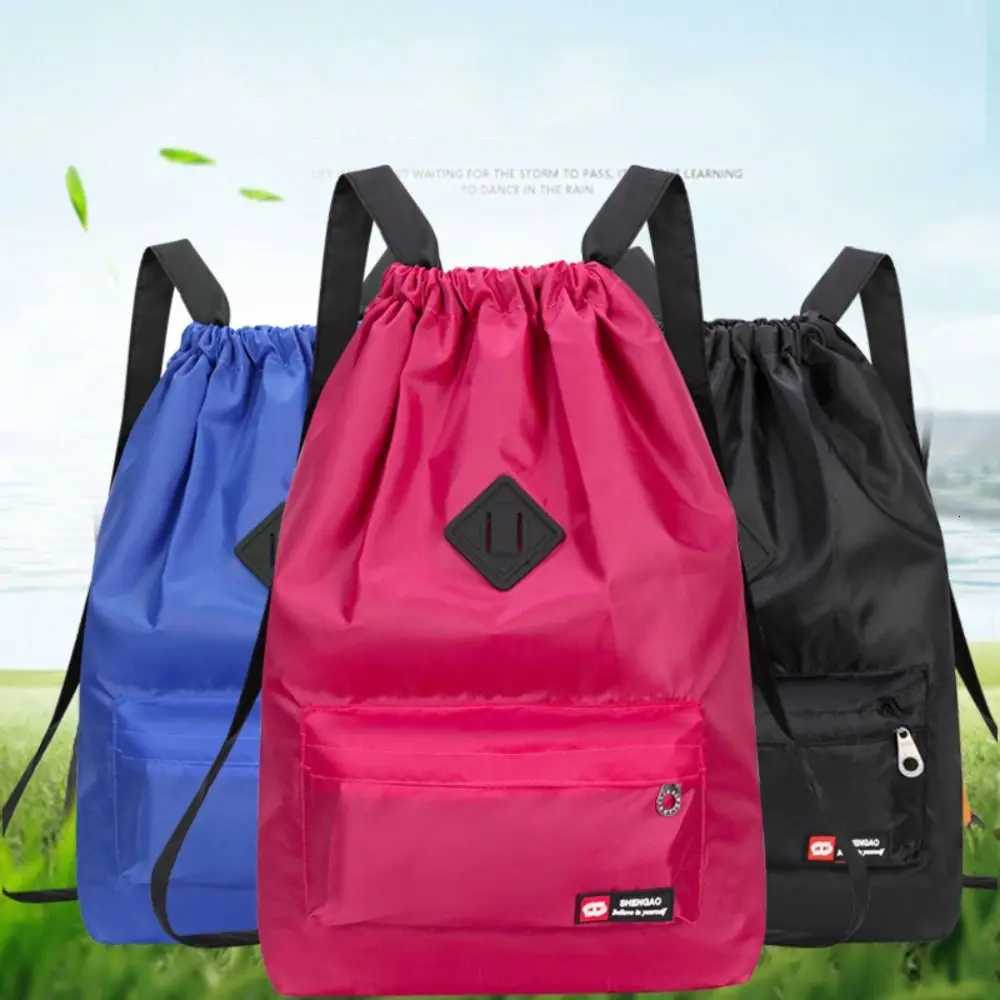 Waterproof School Bag Student Backpack Women Bags Backpack Travel Bag Large Capacity INS Fashion Drawstring BagW251113