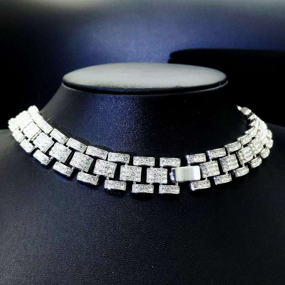 DHCollections Rhies Miami Cuban Chain CZ Bg Rapper Necklaces for Men Jewelry