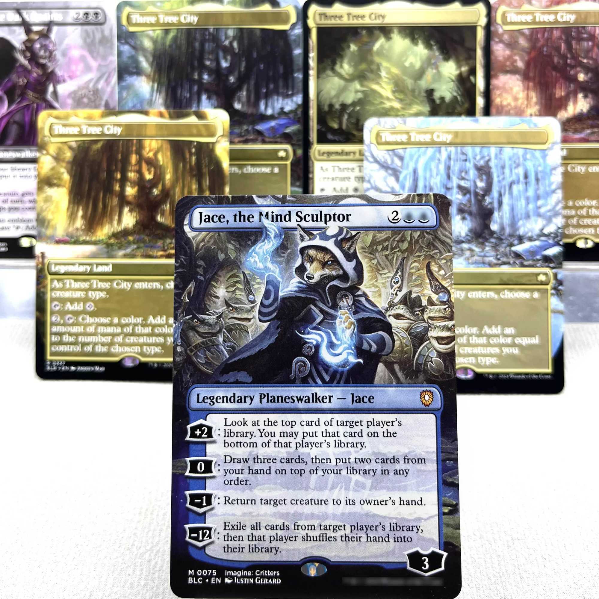 BLB BLC MH3 OTP HOLO7-02 Tcg cards proxys Magical Three Tree City Ygra Eater of All Mahathe Its Feathers Night Gather C251114