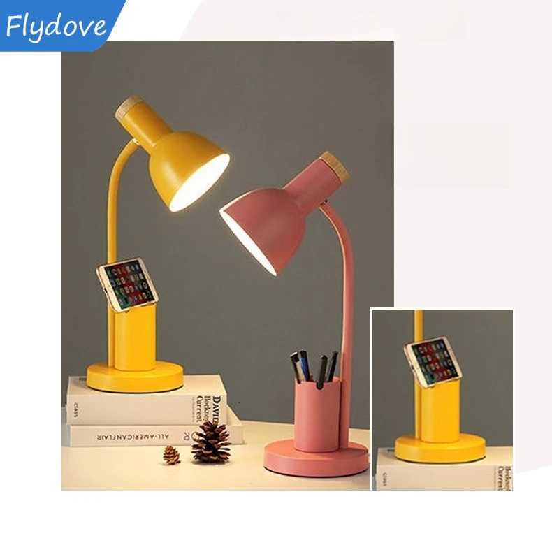 Nordic Ins Style Modern Minimalist Desk Lamp Bedroom Bedside Lamp Desk Reading Eye Protection Night Light Home Decor Lighting M251114