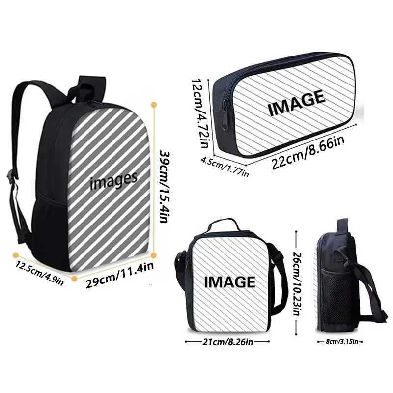 The Amazings Digitals Circus School Backpack with Lunch Bags Pencil Bags School Bags for Boys Girls Best GiftW251113
