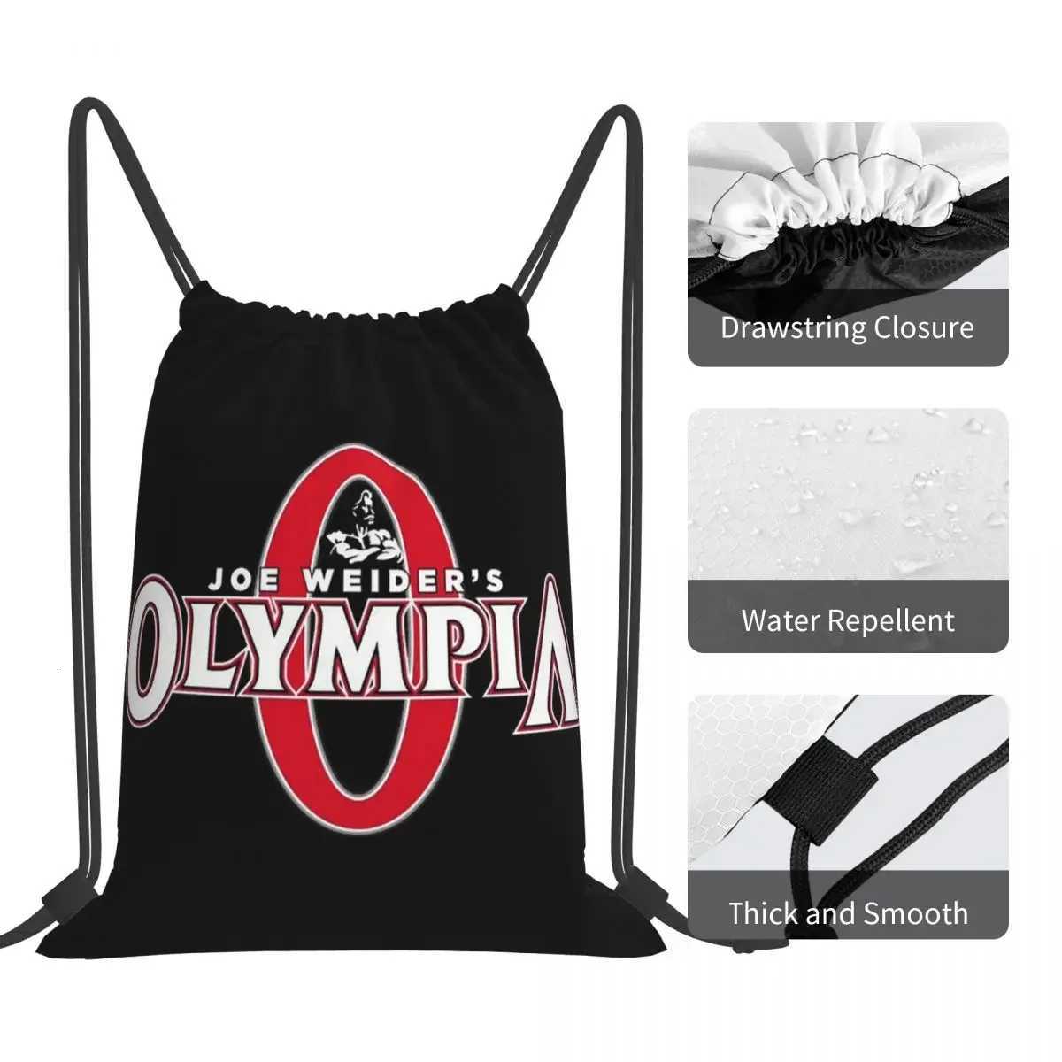 Future Mr OLYMPIA Motivations Backpacks Casual Portable Drawstring Bundle Pocket Sports Bag Book Bags For Man Woman SchoolW251113