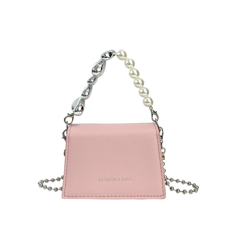 New Popular Fragrant Pearl Handbag Women's Single Shoulder Crossbody Chain Small Square Bag