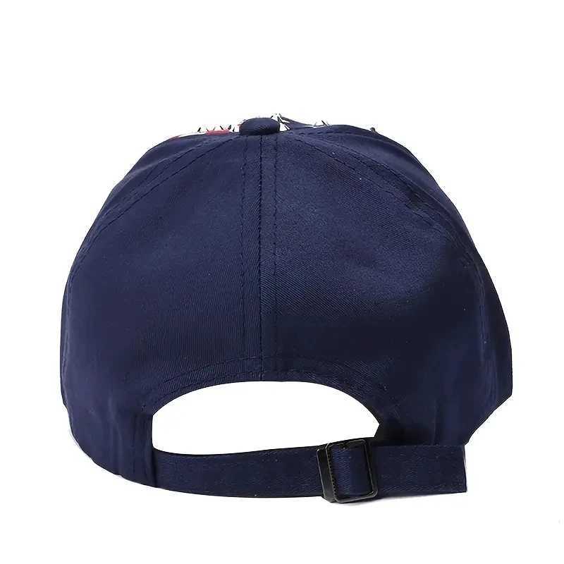 American Flag Baseball Hat Shining Stud Flag Deim Hip Hop Hat Outdoor Casual Style Mens Neutral Womens Hat W250414
