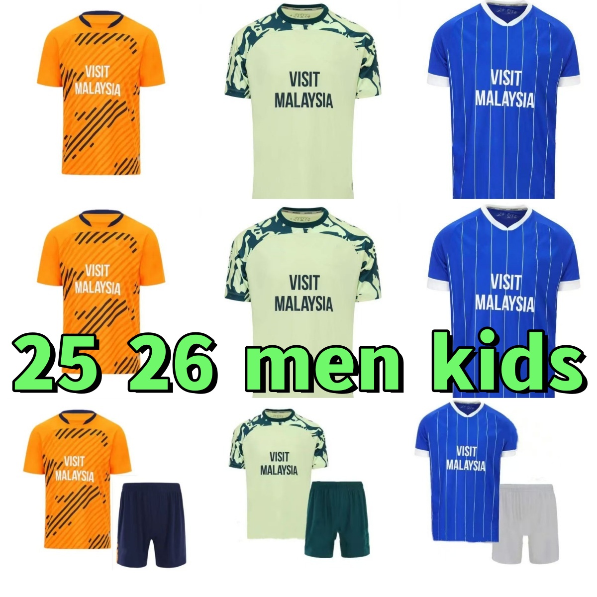 25 26 Cardiff RALLS Kids Kit city Soccer Jerseys PHILOGENEP RINOMHOTA COLWILL RATCLIFFE O'DOWDA KION ETETE Home away 2025 Retro kids kit Football Shirts Uniforms
