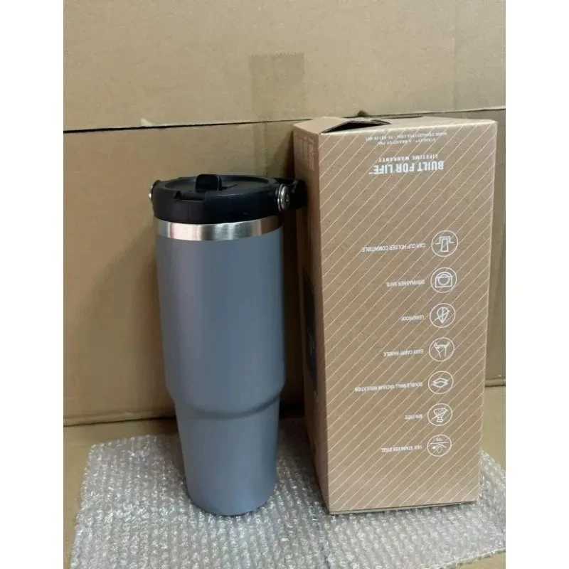 30 oz Heavy Duty Insulated Cup for Men and Women - 304 Stainless Steel One Hand Open Lid Car Travel Cup C251114