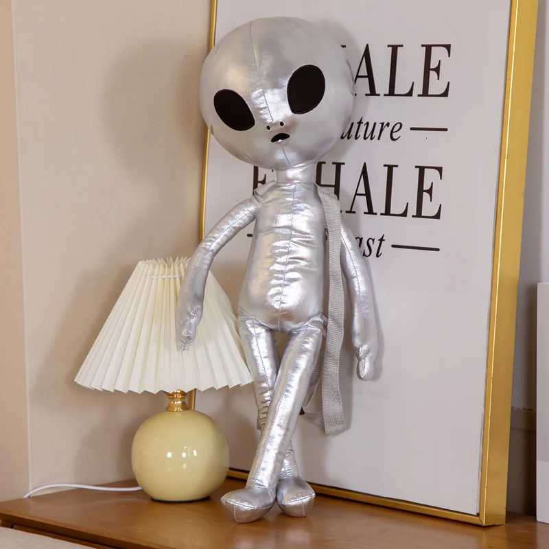 60cm FAshion Alien Backpack PU ET ExtraterrESTrial Soft Stuffed Plush Doll Plush Animal Toy Creative Gift W251113