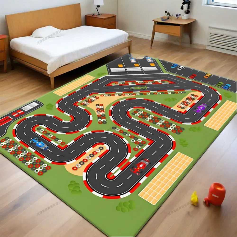 40x60cm Childrens Carpet Playmat Carpet is perfect for playing with cars and toys in urban life. Childrens Fun Carpet Throwing Bedroom Game Room S2541