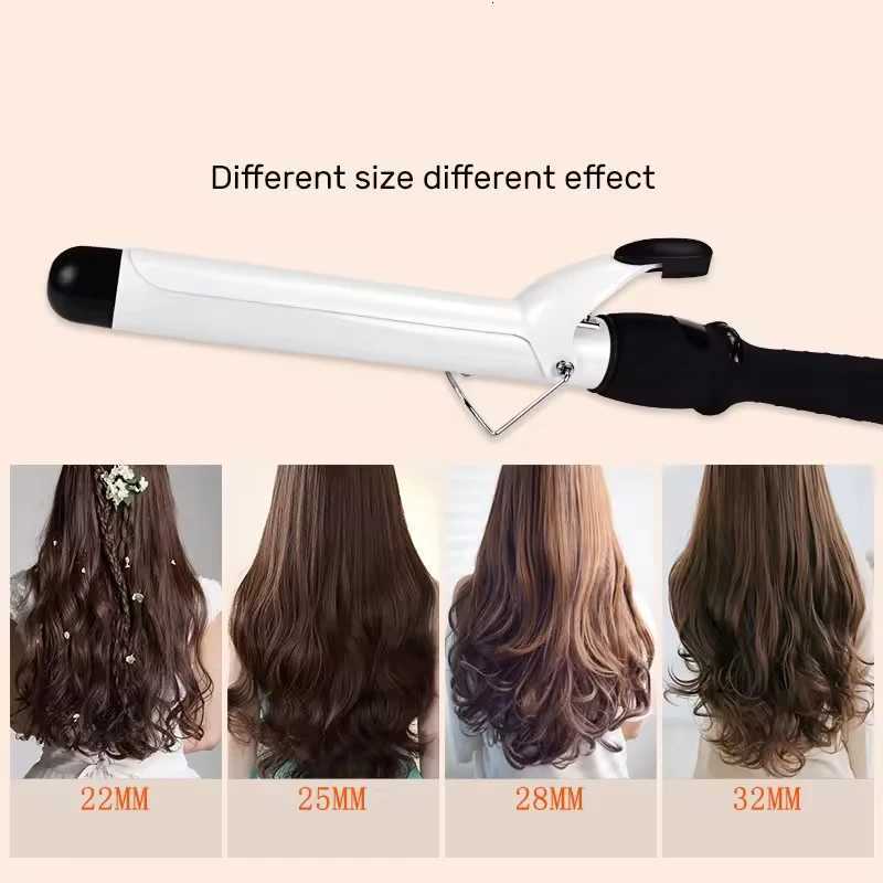 LCD Hair Curler Professional Temperature Adjustment Hair Curl Irons Curling Wand Roller Wave Styling ToolsT251114