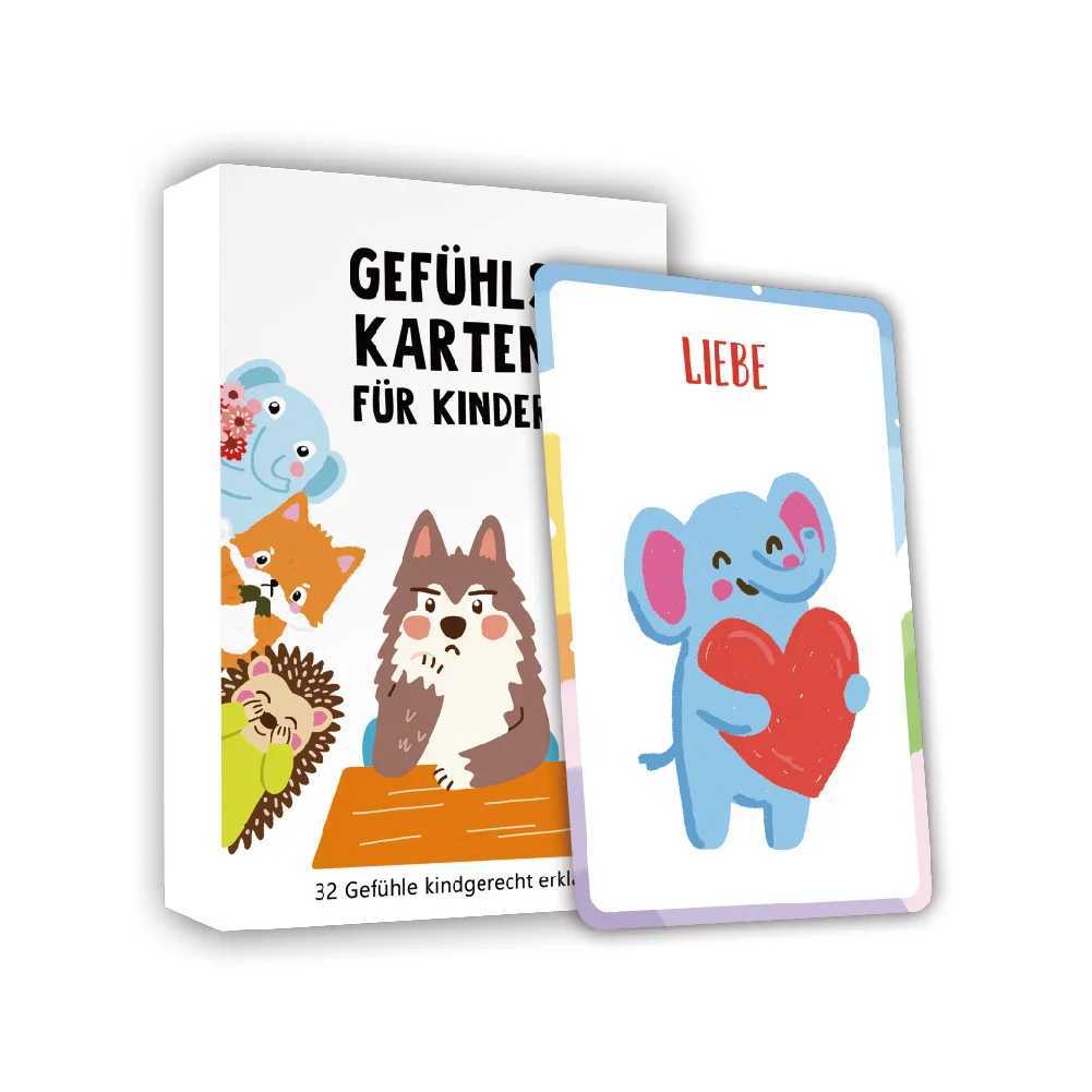 German English Card deck Emotional Monster Game Control Emotions And Funny Card Family Gathering Travel Game Fun Childrens Cards C251114