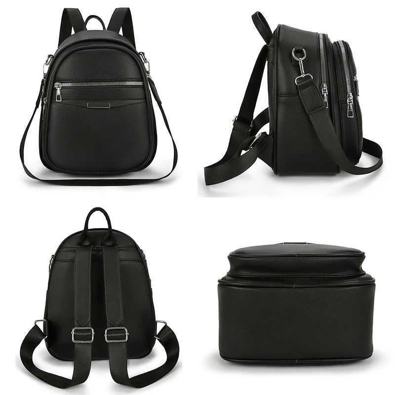 Multi Functional Female Backpack High Quality Leather Mochilas Luxurious Womens Designer Brand Backpacks Travel Bagpack SacW251113