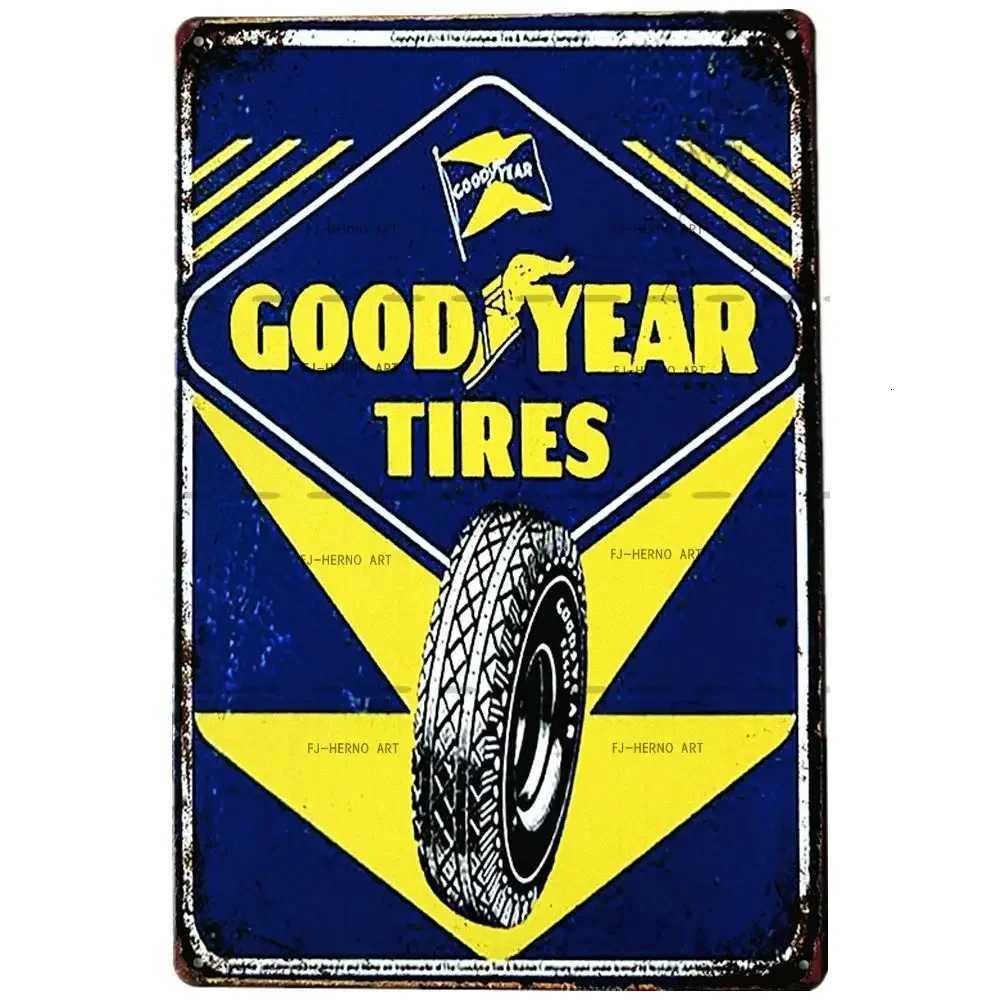 Vintage Motor Oil Gas Car Tin Sign Shabby Rust Wall Plate Poster Metal Iron Painting Garage Workshop Decor Plate Tinplate PlaqueM251114