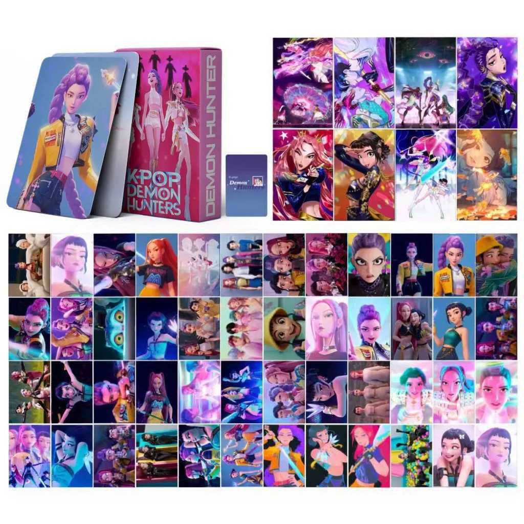 NEW kpop demon hunters card game collectible card LOMO small card anime double-sided LOMO Christmas and birthday gift C251114
