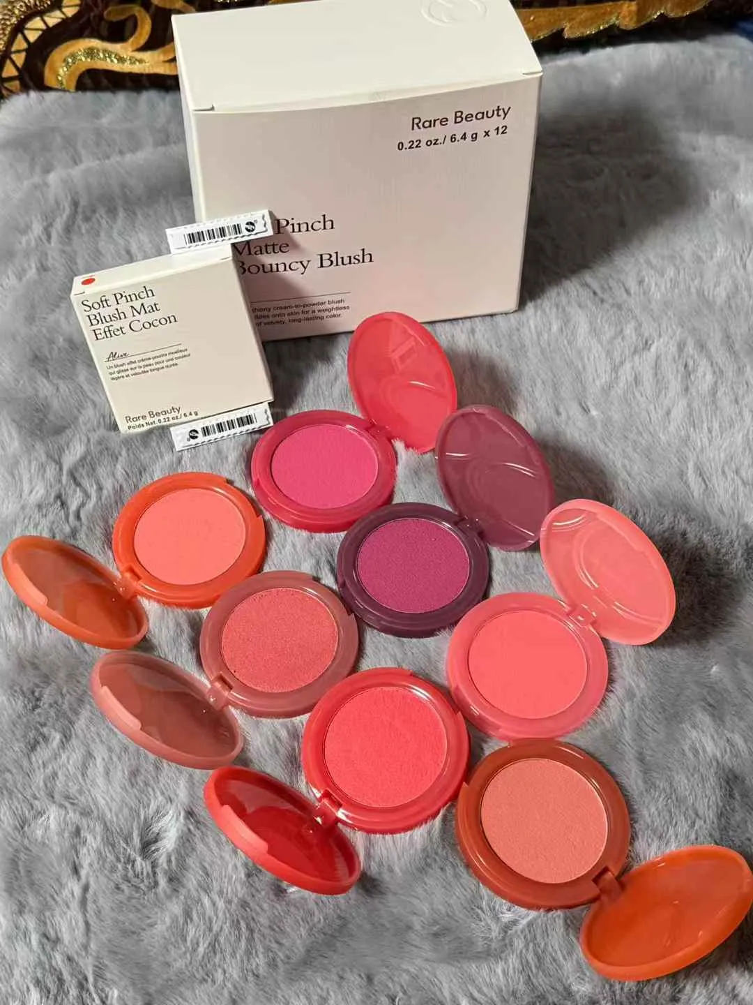 7Colors Rare Beauty Blush Selena Soft Pinch Blush 6.4g Mat Matte Bouncy Blusher Face Cheek Makeup Long Lasting Beauty Blushes Pressed Powder HOPE HAPPY WORTH THRIVING