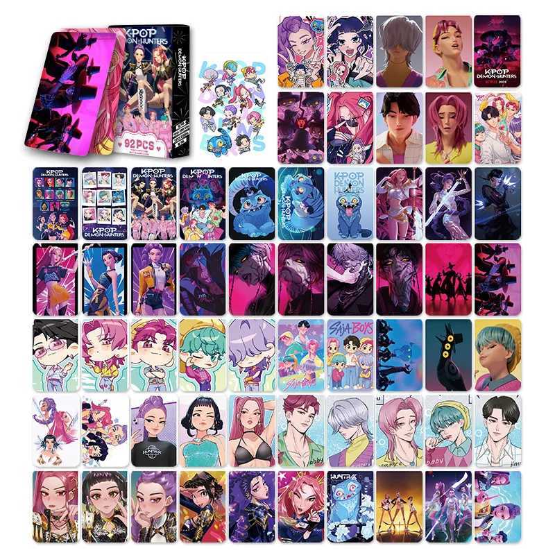 NEW kpop demon hunters card game collectible card LOMO small card anime double-sided LOMO Christmas and birthday gift C251114
