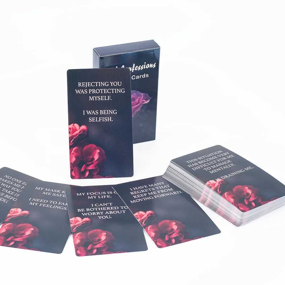 Dark Confession Oracle Cards Twin Flame Oracle Cards Love KeywordsMessages Deck Dark Shadow 50Pcs Cards C251114