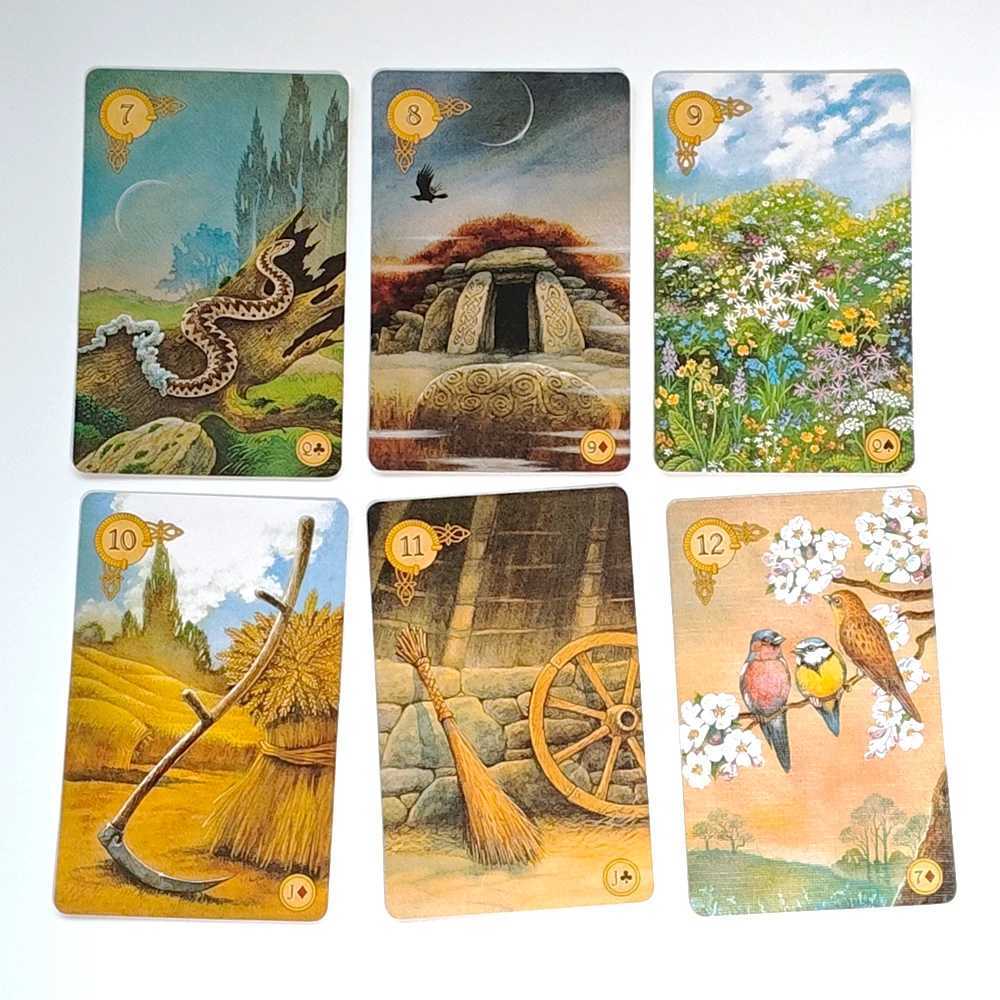 Lenormand Deck 96cm 45 Pcs Lenormand Cards Colorful Artwork Printed on 350GSM Double-emBOSSed Cardstock C251114