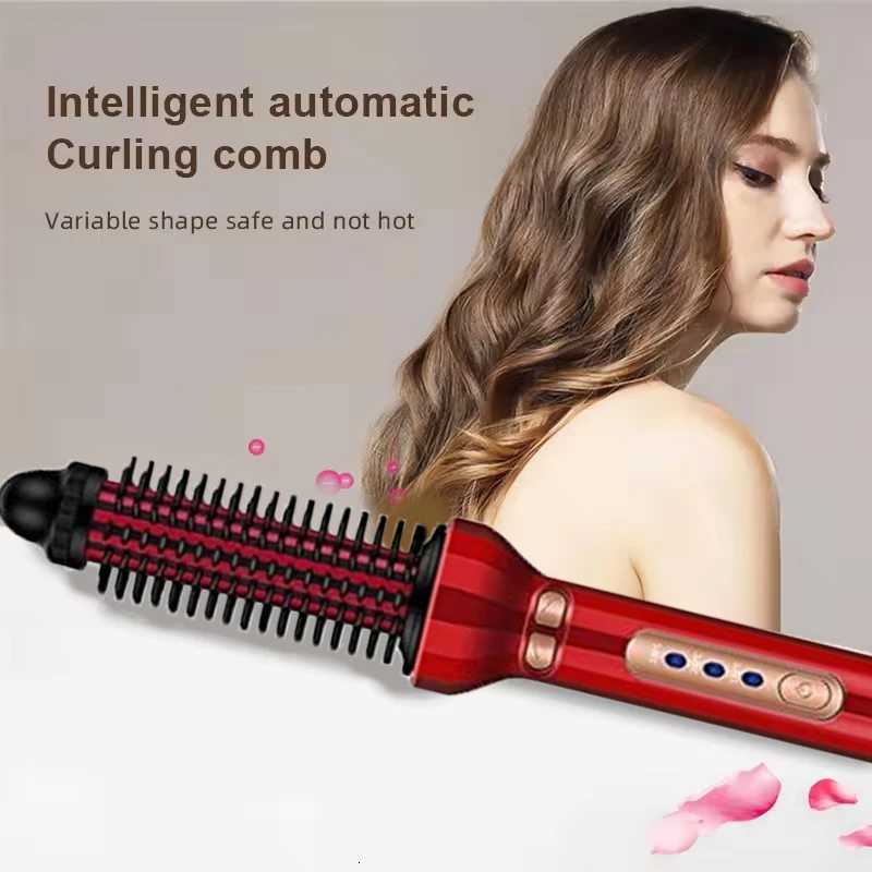 Fast Heating Ionic Spiral Curling Iron Custom Auto Hair Curlers Rechargeable Styling Tool Hair Styler BrushT251114
