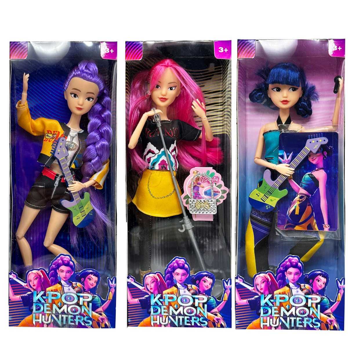 2026anime k pop Demon hunters Witch Hunter Group High appearance Glue doll Girls heart Decorative doll Holiday Gifts Z251110