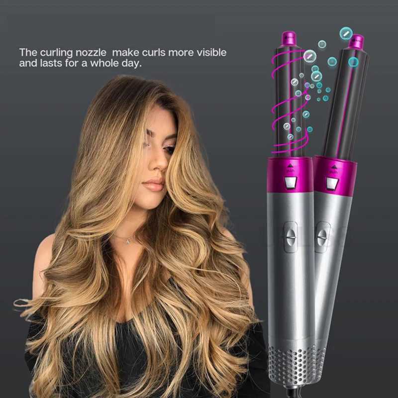 Five In One Hot Air Comb Automatic Curling Iron Dual Purpose Hair Styling Comb European Standard Hair DryerT251114