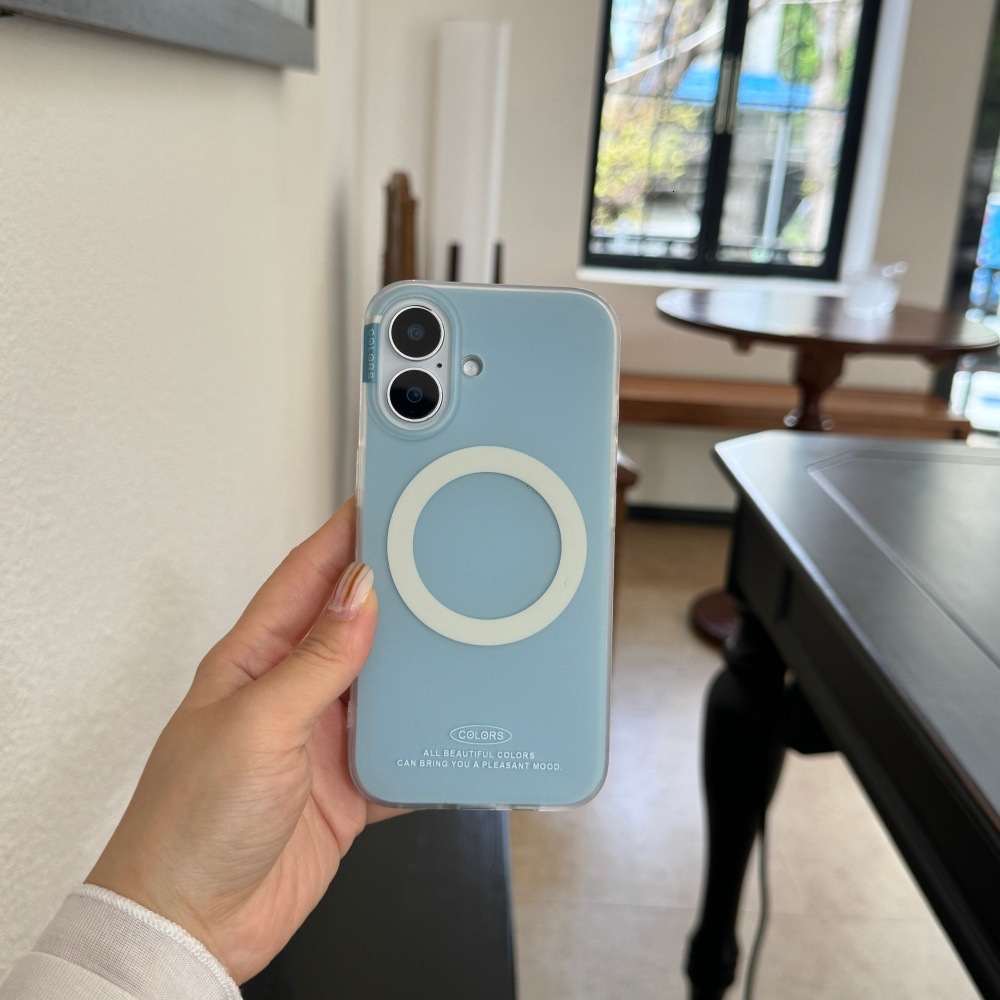 Solid Color Matte Magnetic Phone Case Compatible with iPhone 17/16 Pro Max Heart Stand Case iPhone 15/14 Pro