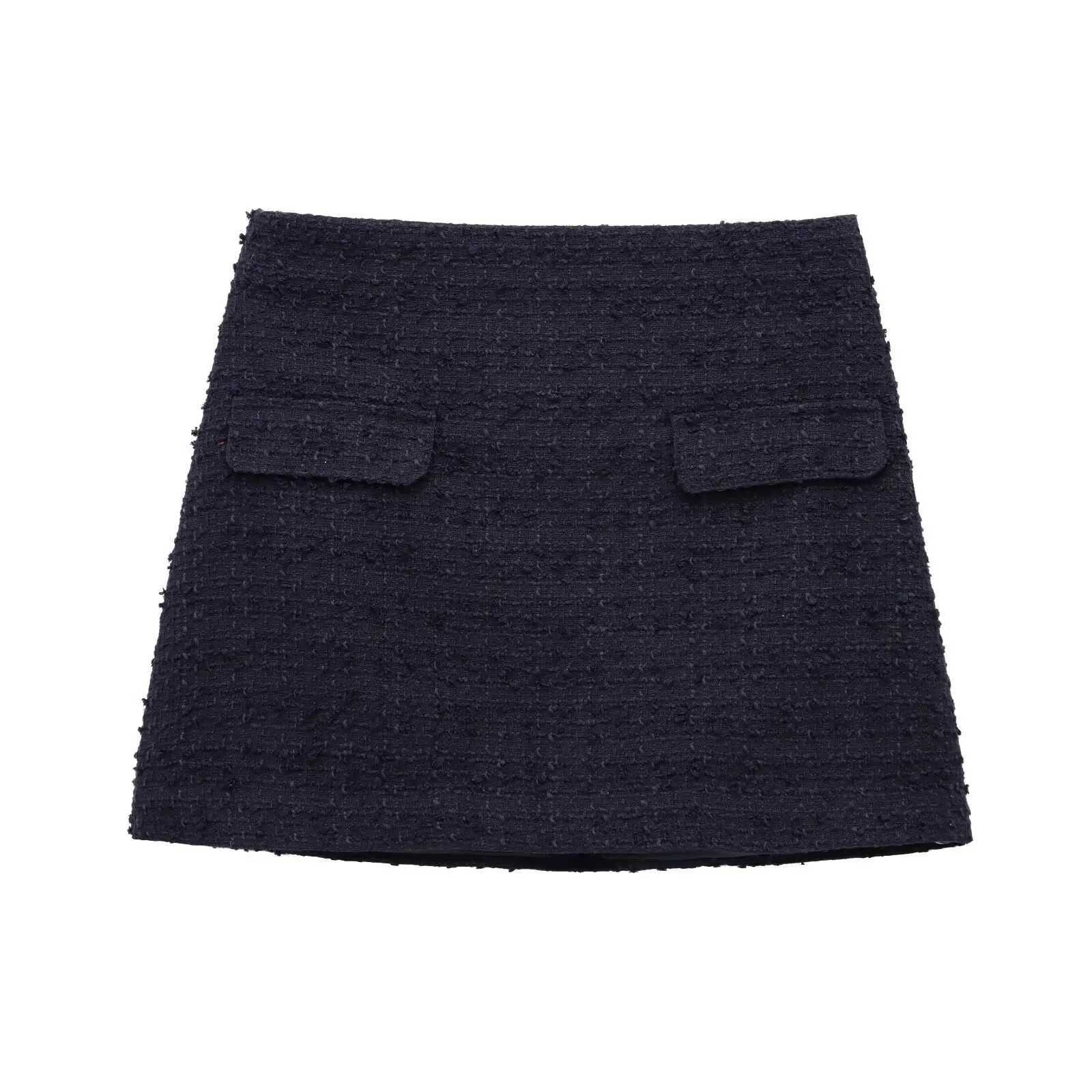 Willshela Womens Fashion 2-piece Solid Single Chest Jacket Retro Side Zipper Mini Ski Fe Chic Womens Ski SetXJ250414