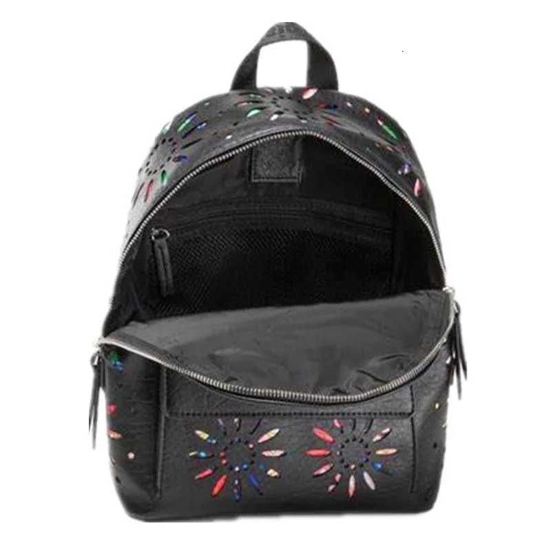 European American Spanish original single backpack light luxury fAshionable hollow flower large capacity backpackW251113